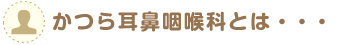 かつら耳鼻咽喉科とは・・・｜川西能勢口のオアシスタウンキセラ川西にある耳鼻咽喉科は・・・